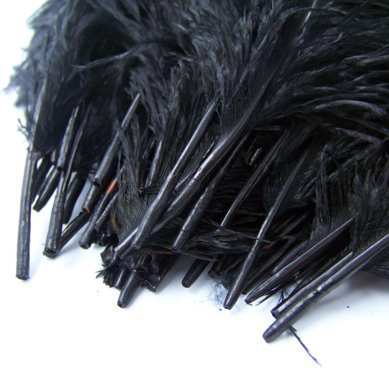 KOLIGHT 40pcs 12''~14''(30~35cm) Natural Ostrich Feathers for DIY Home Wedding Party Office Decoration (Black) - Image 4